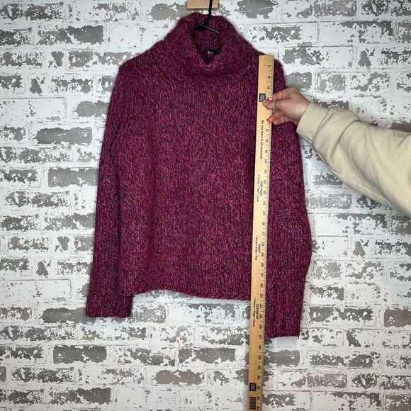 Gap | woke purple turtle neck wool blend vintage sweater - Picture 5 of 8